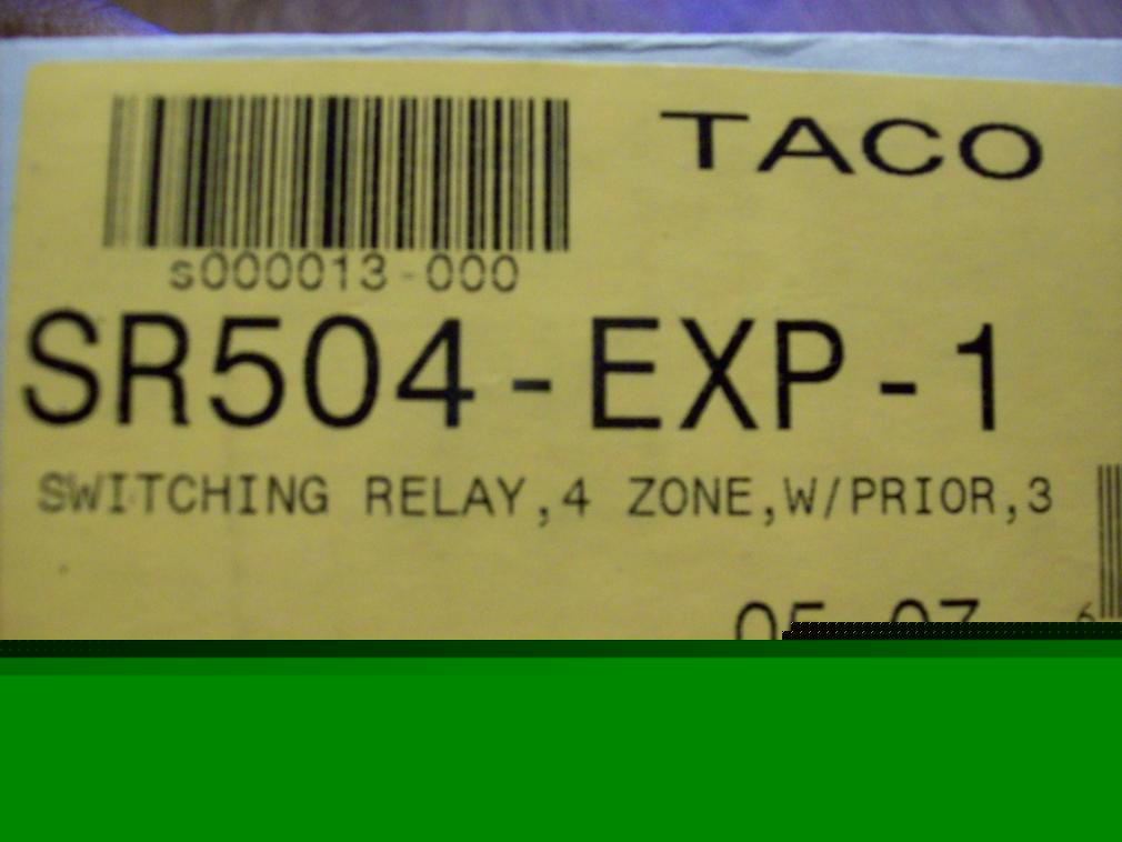 New taco 4 zone switching relay in box