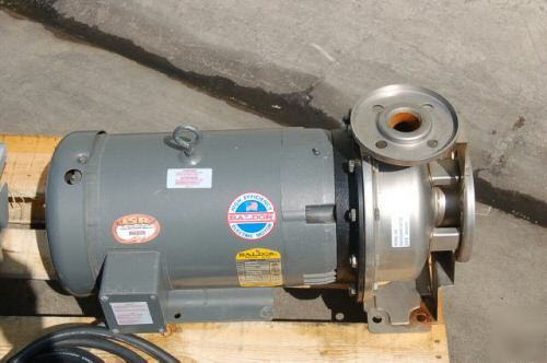  baldor 15 hp water sanitary irrigation pump w/control