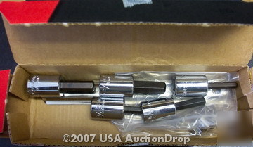  blackhawk socket set hex bit 3/8 6 pc sae 235-m 