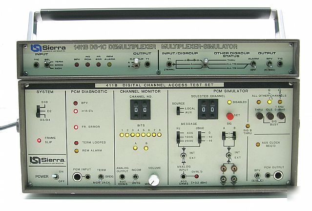 Sierra 411B digital channel access test set w/ 1411B