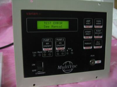 Varian multivac ion pump controller model #929-4011