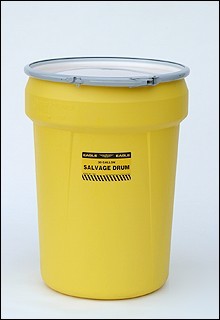 30 gal salvage drum w/metal band