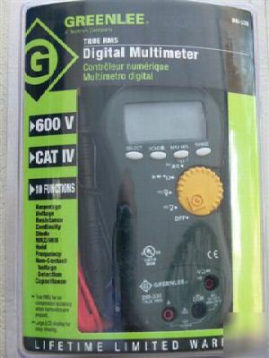 New greenlee dm-330 true rms multimeter volt detection 