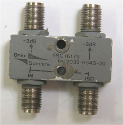 Omni-spectra 2032-6345-00 3DB hybrid coupler 2-4 ghz