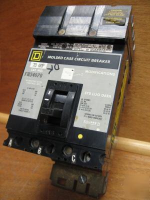 Square d i-line FA34070 fa-34070 70 amp 70A a 70AMP