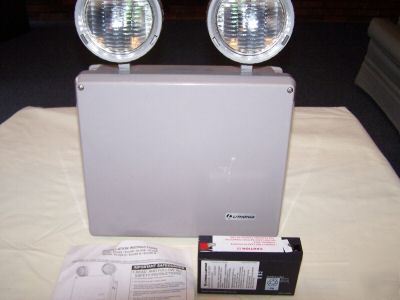 Lithonia two head emergency light cat#ELU2XWL