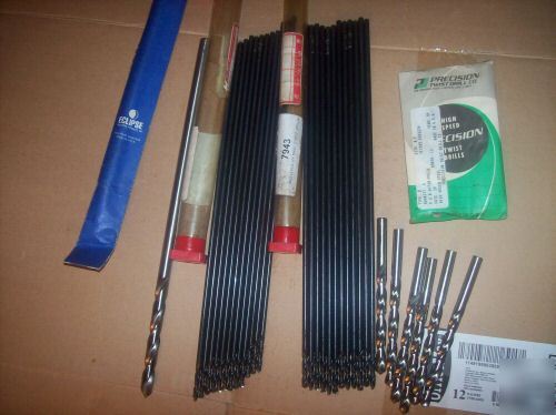 Lot of 31 drill bits long and jobber- usa- aircraft