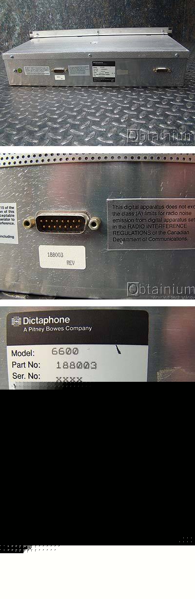 Dictaphone 6600 communications recording system control
