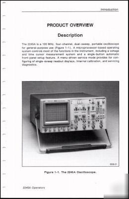 Tek tektronix 2245A operating manual - no missing pages