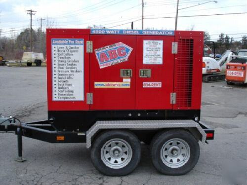 Towable diesel generator- baldor ts-45T tow behind