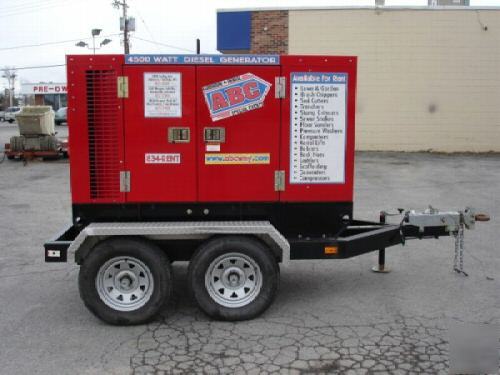 Towable diesel generator- baldor ts-45T tow behind