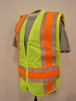 Vis-mat light weight reflective vest (med-lrg) nwt