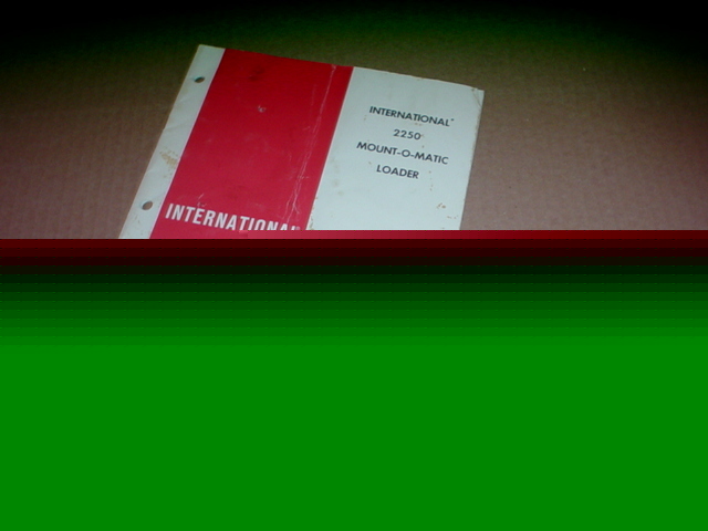 Ih international 2250 utility loader operator manual