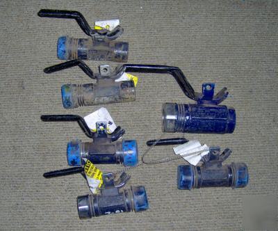 1 lot nutron 2000WOG 3 piece ball valves 6PCS