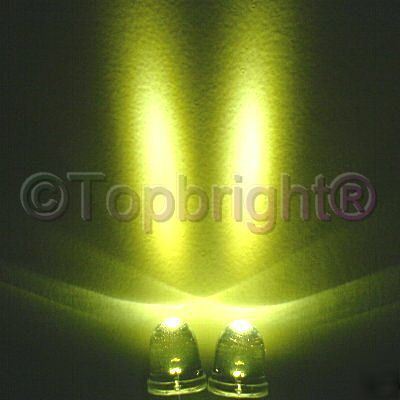 500 pc mega bright warm white led 10MM 80,000 mcd f/r