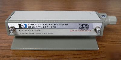 Hp agilent 8496B sma 110 db step attenuator, dc-18 ghz