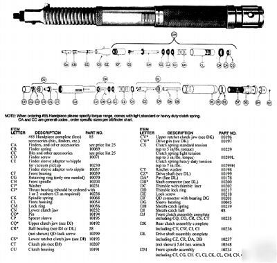 Foredom sl-85 1.0 amp power screwdriver nut runner