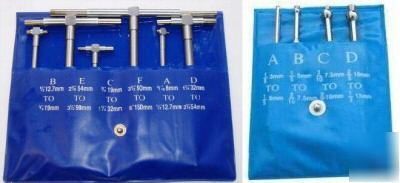 New telescopic gauges 10PC set 3-150MM/1/8 to 6