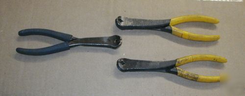 Hi lok pliers - 2 -zephyr , 1-bahco aircraft tool 