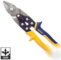 Irwin bulldog tin snips notch & trim yellow handle