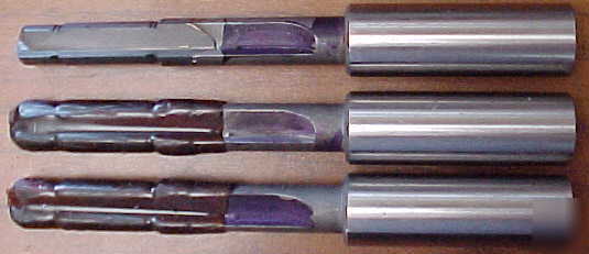 Lot of 3 carbide tipped step gun drill .593 .624 .686