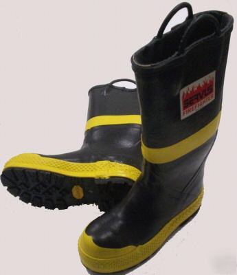 Servus 1492 rubber firefighting boot 9.5-wide