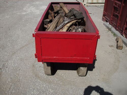 Warehouse/utility pull-behind wagon/cart 2-drop sides 