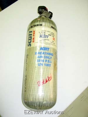 Scott air pak tank fire fighter 2216 psi breathing