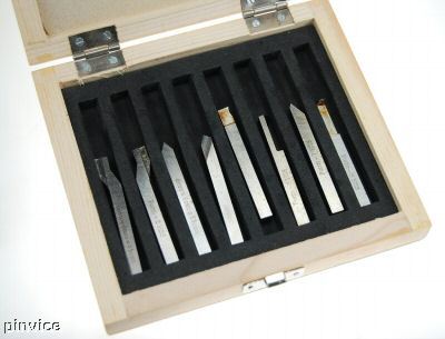 Set of 8 hss lathe tools with 6MM shank unimat myford