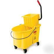 Wavebrake foot activated mop bucket combo rcp 6186-88