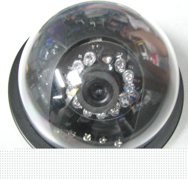 Wire infrared ccd dome color camera cctv security