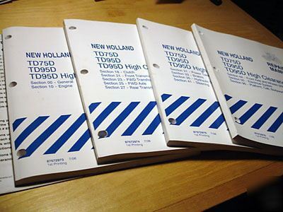 New holland TD75D TD95D mudder service repair manual nh