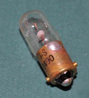 Nos indicator lamp bulb #1490 3.2V 0.16A tung-sol