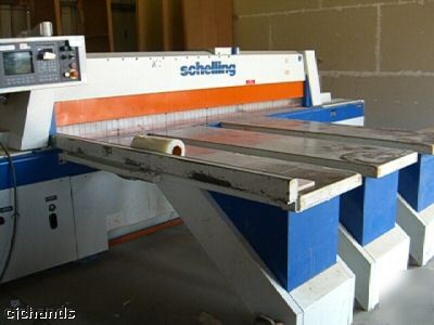 (1996) schelling 12' cnc horizontal panel saw FI330 330