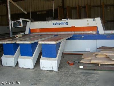 (1996) schelling 12' cnc horizontal panel saw FI330 330