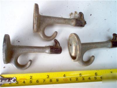 3 industrial coat hooks (loocker /bath rooms)