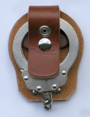 Fbipal e-z grab open handcuff case model V2 (pln) tan