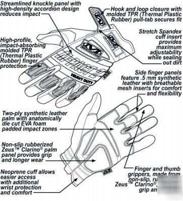 Mechanix m-pact 2 gloves red xl