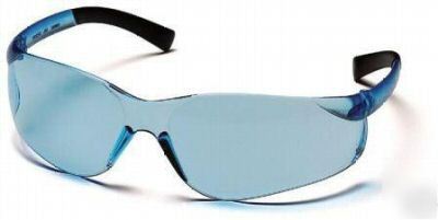 6 pyramex mini-ztek infinity blue sun & safety glassses