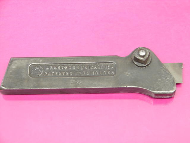 Antique armstrong lathe cutoff tool holder # 22 
