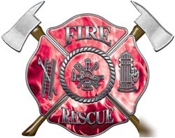 Firefighter decal reflective 6