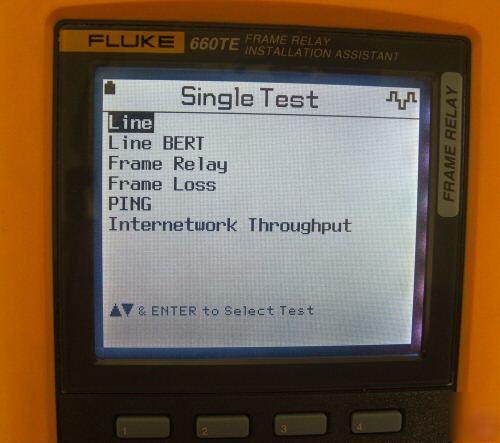 Fluke 660TE 660M-T1 T1 frame relay assisstant 660T