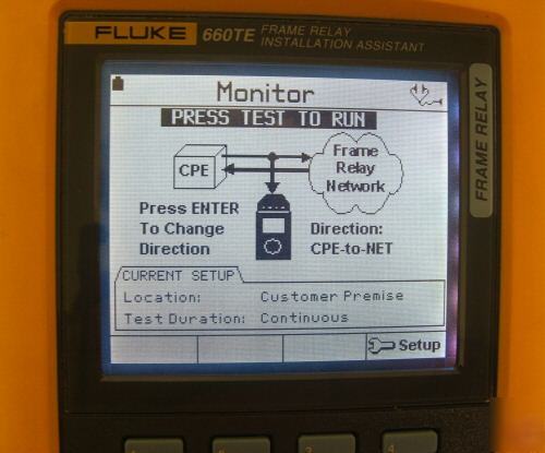 Fluke 660TE 660M-T1 T1 frame relay assisstant 660T