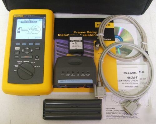 Fluke 660TE 660M-T1 T1 frame relay assisstant 660T