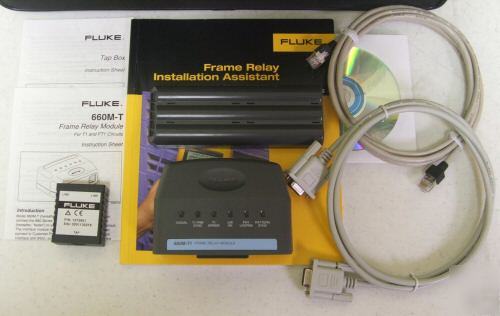 Fluke 660TE 660M-T1 T1 frame relay assisstant 660T