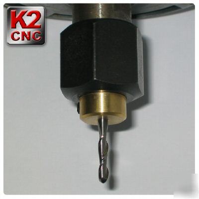 K2 cnc router 1/8 bit holder made of brass
