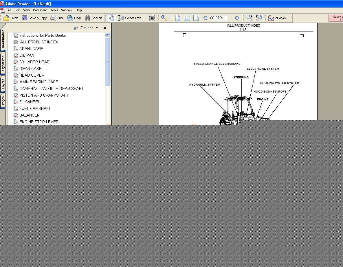 Kubota L48 parts manual - we have other manuals