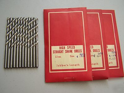 New metric drill bits 4.60 usa made qty 36 