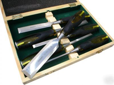 Pro / 6PC wood chisel set ( stanley dyna grip tm