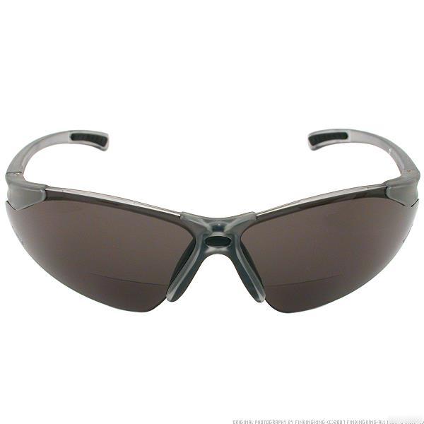 Radians reading bifocal smoke C2 safety glasses +1.0